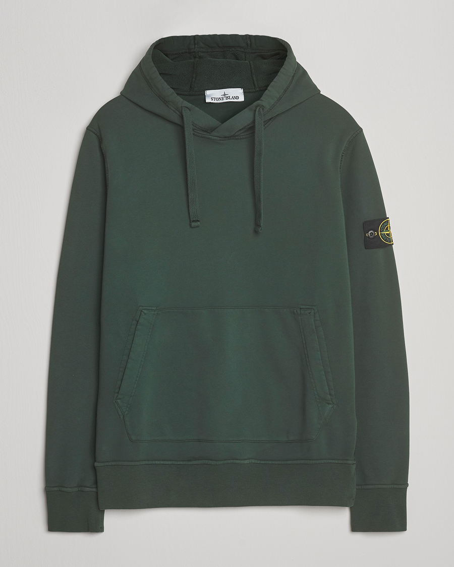 Hombres | Jerséis y prendas de punto | Stone Island | Garment Dyed Fleece Hood Juniper