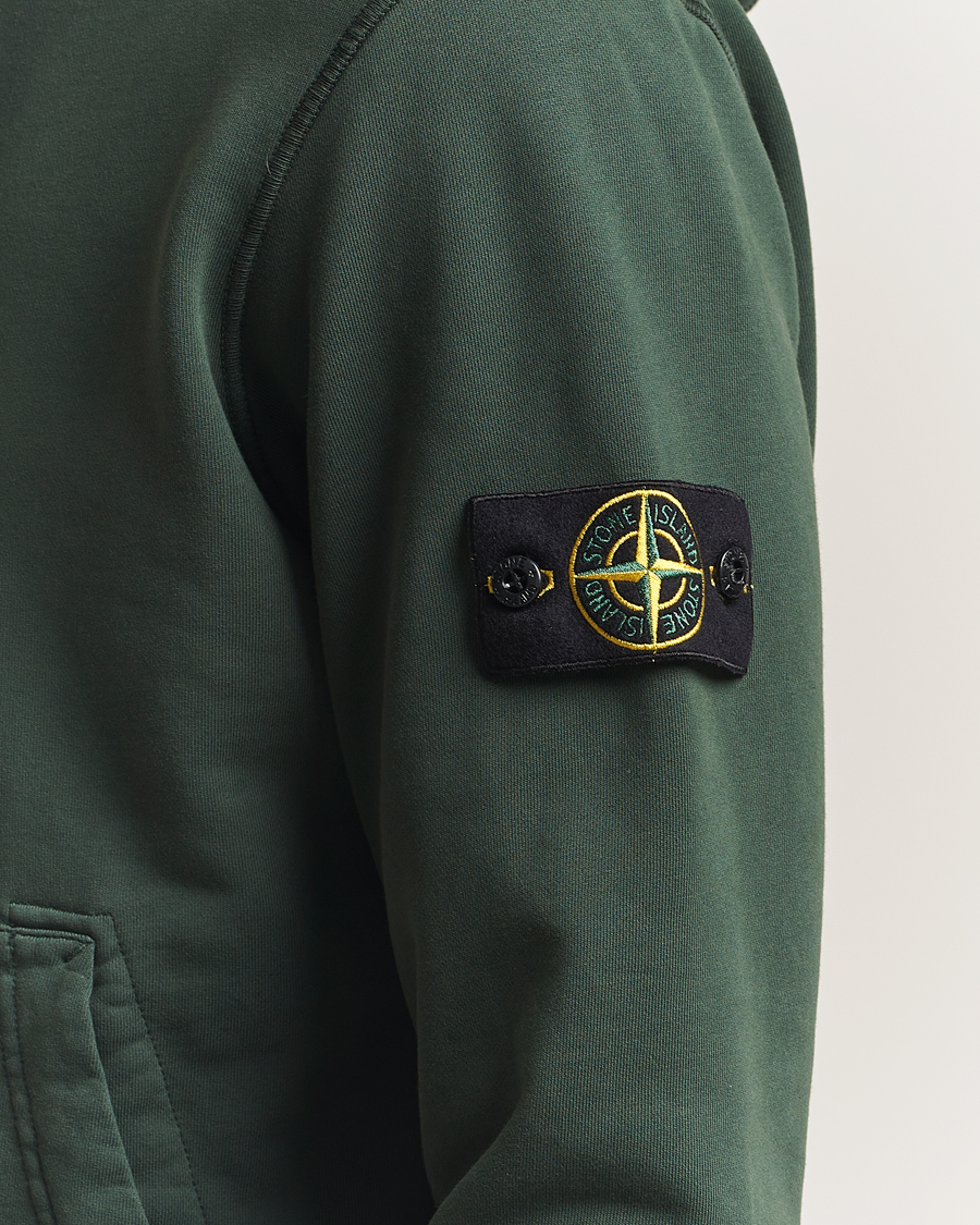 Hombres | Jerséis y prendas de punto | Stone Island | Garment Dyed Fleece Hood Juniper