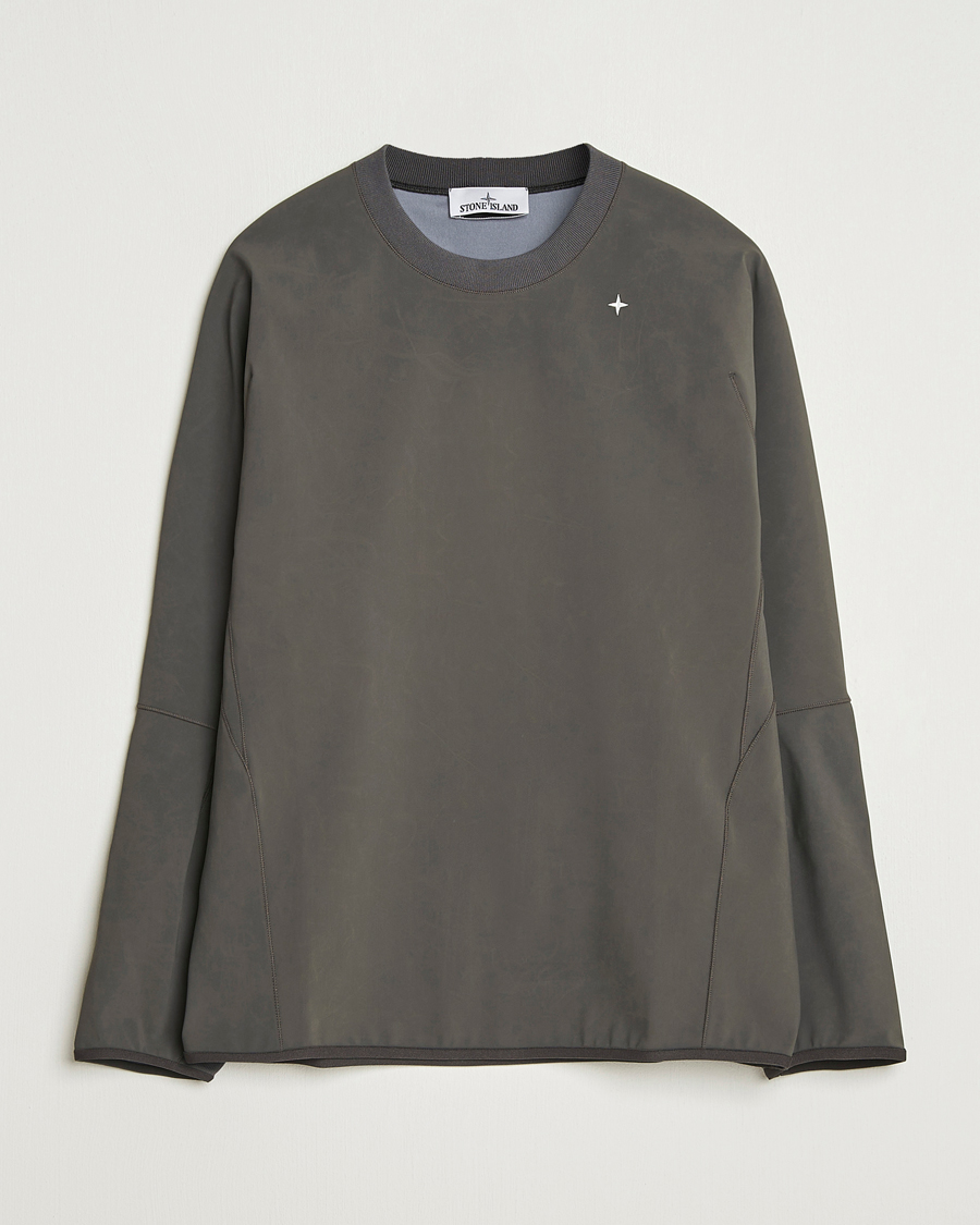 Hombres | Jerséis y prendas de punto | Stone Island | Stellina Technical Jersey Sweatshirt Lead Grey