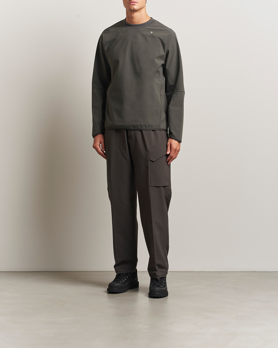Hombres | Jerséis y prendas de punto | Stone Island | Stellina Technical Jersey Sweatshirt Lead Grey