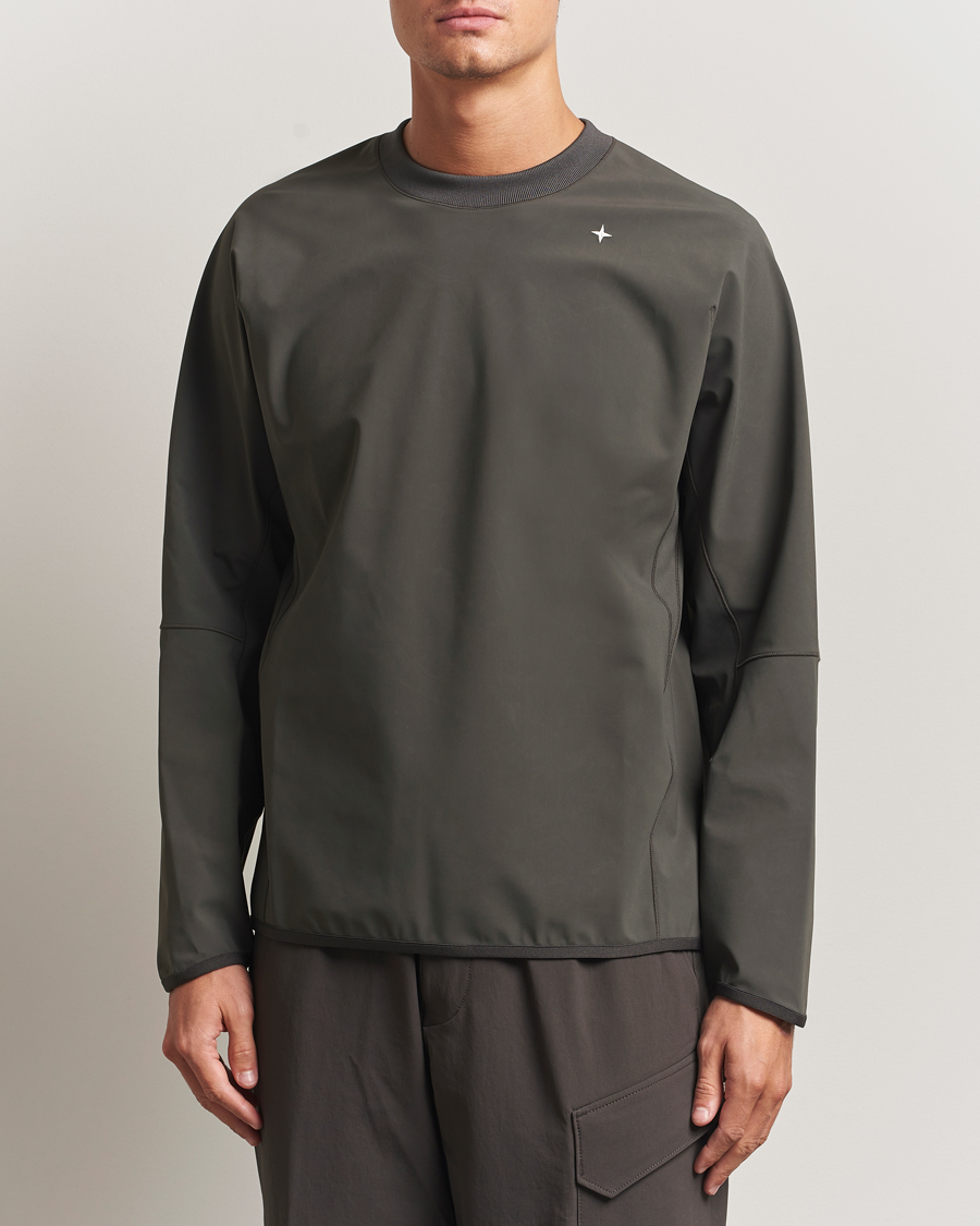 Hombres | Jerséis y prendas de punto | Stone Island | Stellina Technical Jersey Sweatshirt Lead Grey