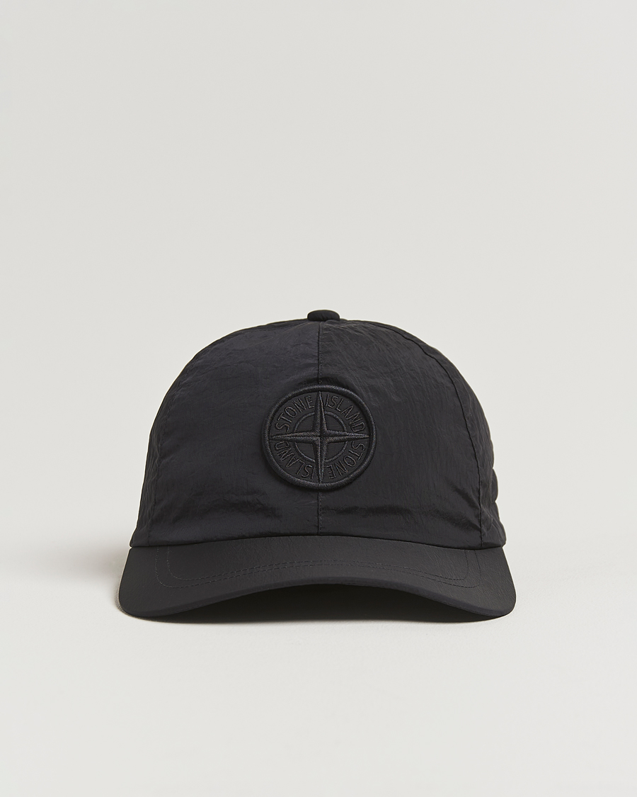 Hombres | Sombreros y gorras | Stone Island | Nylon Metal Cap Black