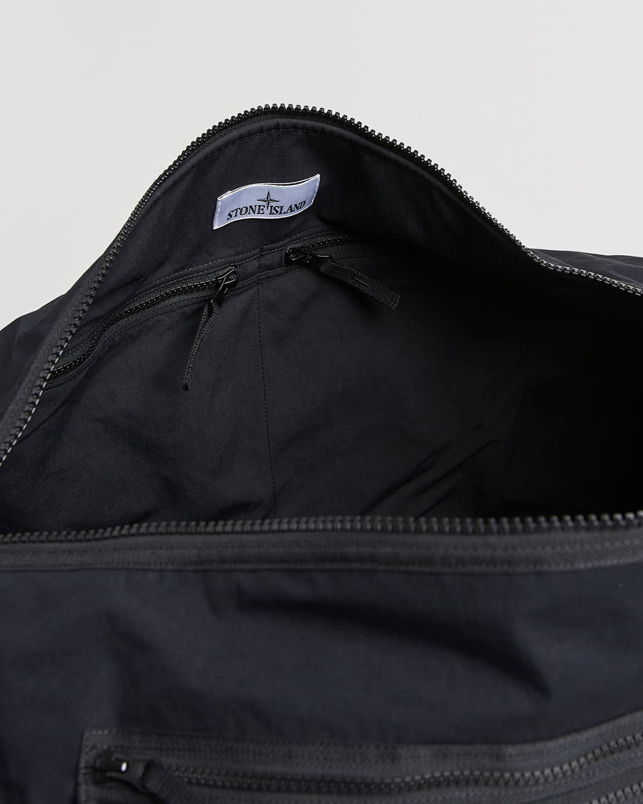 Hombres | Bolsos | Stone Island | Aluminum Tela Cotton Ripstop Weekendbag Black