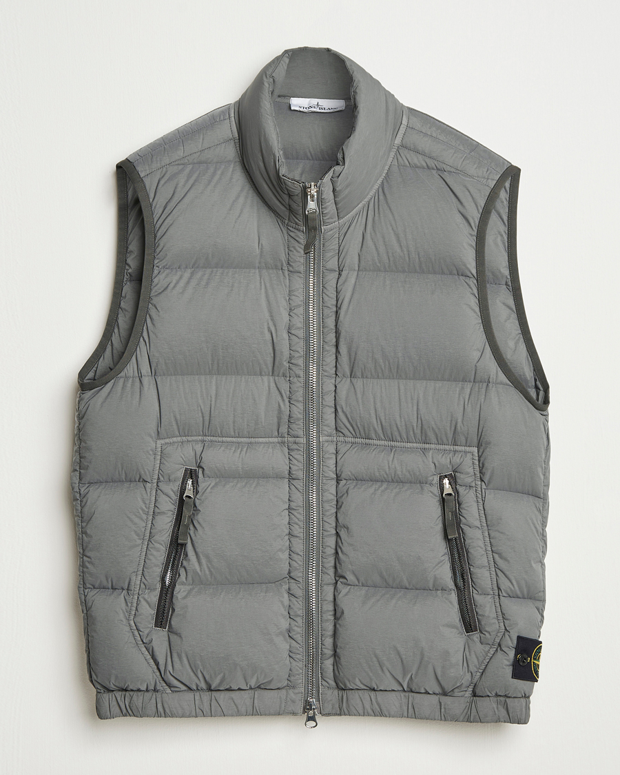 Hombres | Abrigos y chaquetas | Stone Island | Seamless Tunnel Nylon Down Vest Cement