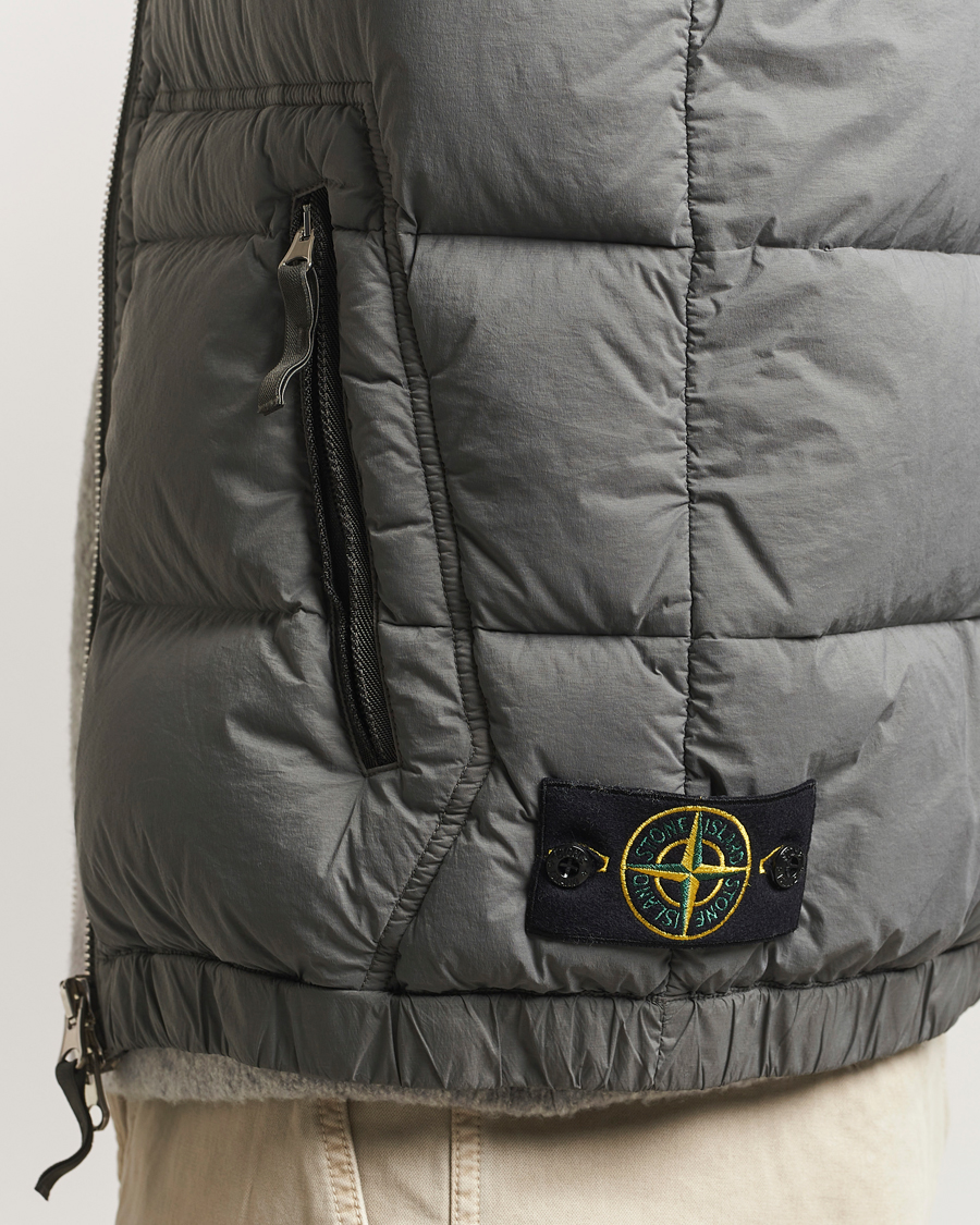 Hombres | Abrigos y chaquetas | Stone Island | Seamless Tunnel Nylon Down Vest Cement
