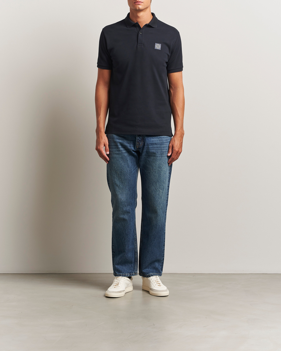 Hombres | Polos | Stone Island | Organic Cotton Pique Polo Navy