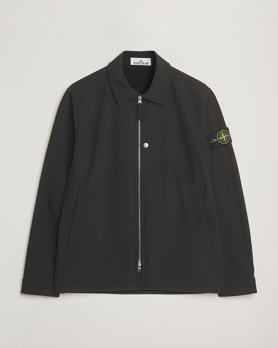 Hombres | Abrigos y chaquetas | Stone Island | Soft Shell Shirt Jacket Black