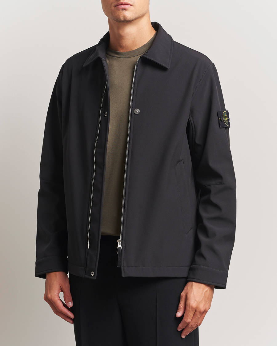 Hombres | Abrigos y chaquetas | Stone Island | Soft Shell Shirt Jacket Black