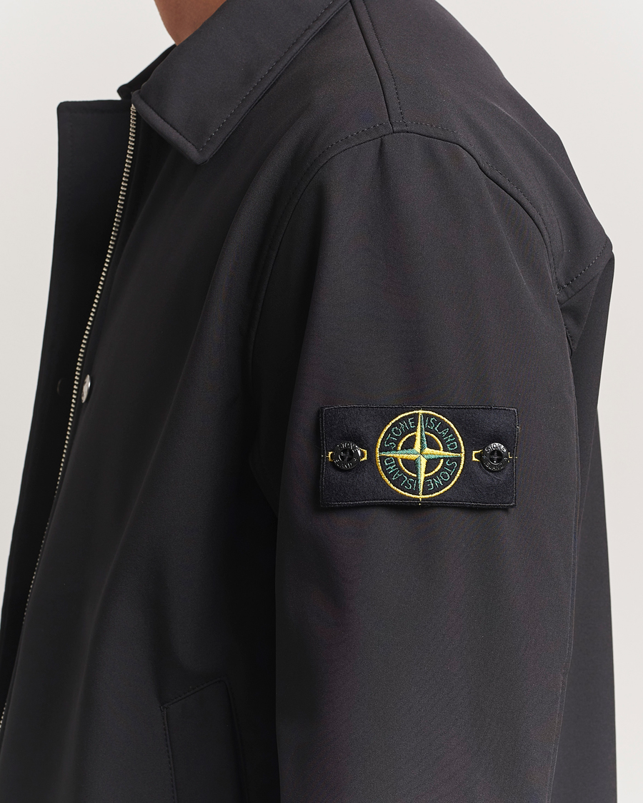 Hombres | Abrigos y chaquetas | Stone Island | Soft Shell Shirt Jacket Black