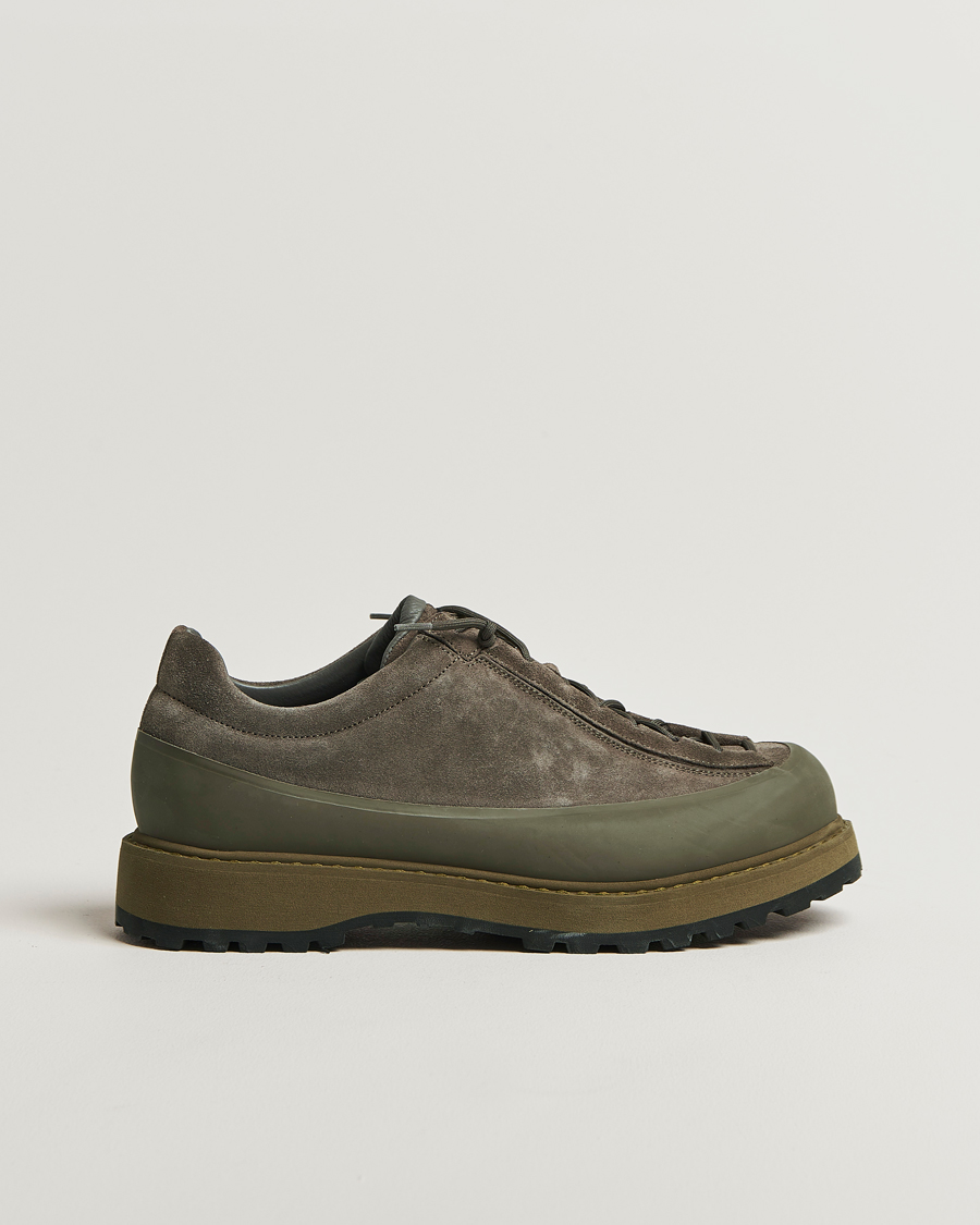Hombres | Zapatillas | Stone Island | Low Top Suede Sneakers Military Green