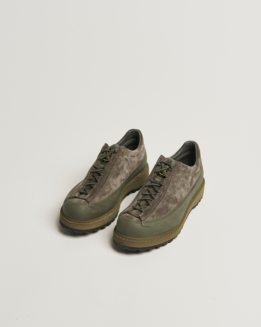 Hombres | Zapatillas | Stone Island | Low Top Suede Sneakers Military Green