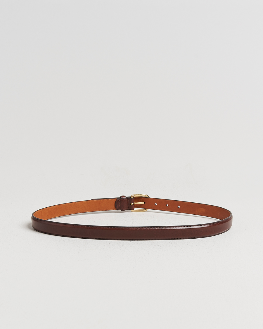 Hombres | Cinturones | Kamakura Shirts | Vintage Ivy Horseshoe Buckle Belt Brown