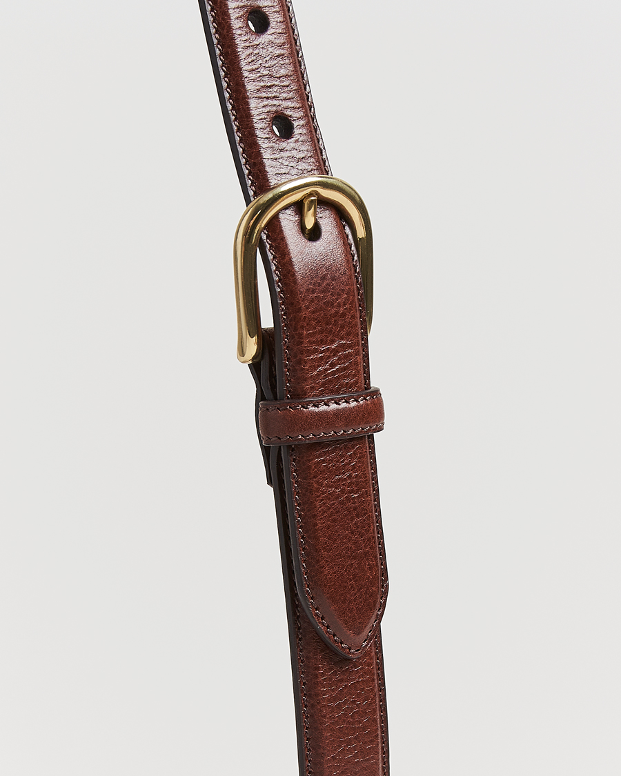 Hombres | Cinturones | Kamakura Shirts | Vintage Ivy Horseshoe Buckle Belt Brown