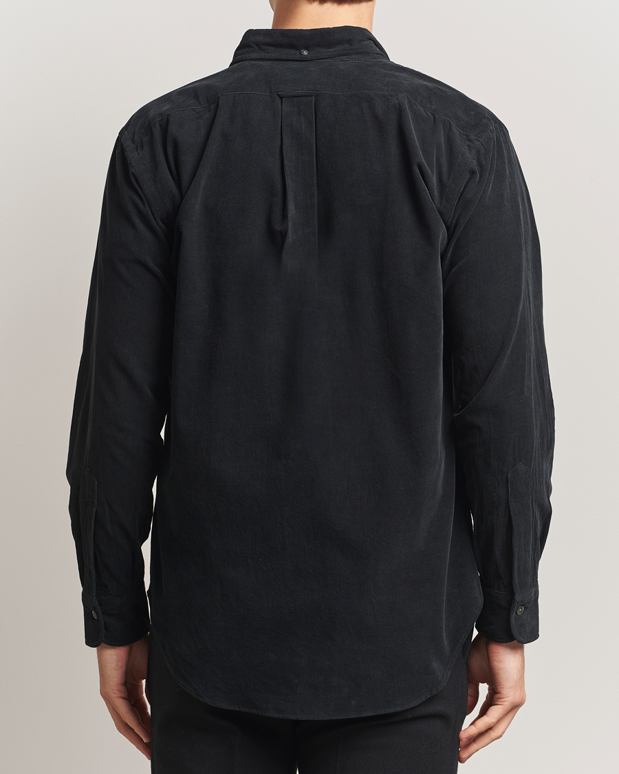 Hombres | Camisas | Kamakura Shirts | Vintage Ivy Needle Cord Shirt Black