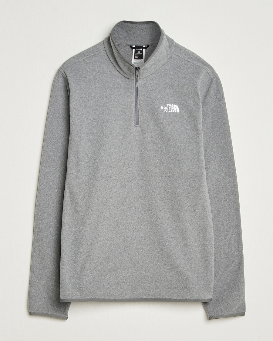 Hombres | Jerséis y prendas de punto | The North Face | Glacier Fleece 1/4 Zip Grey