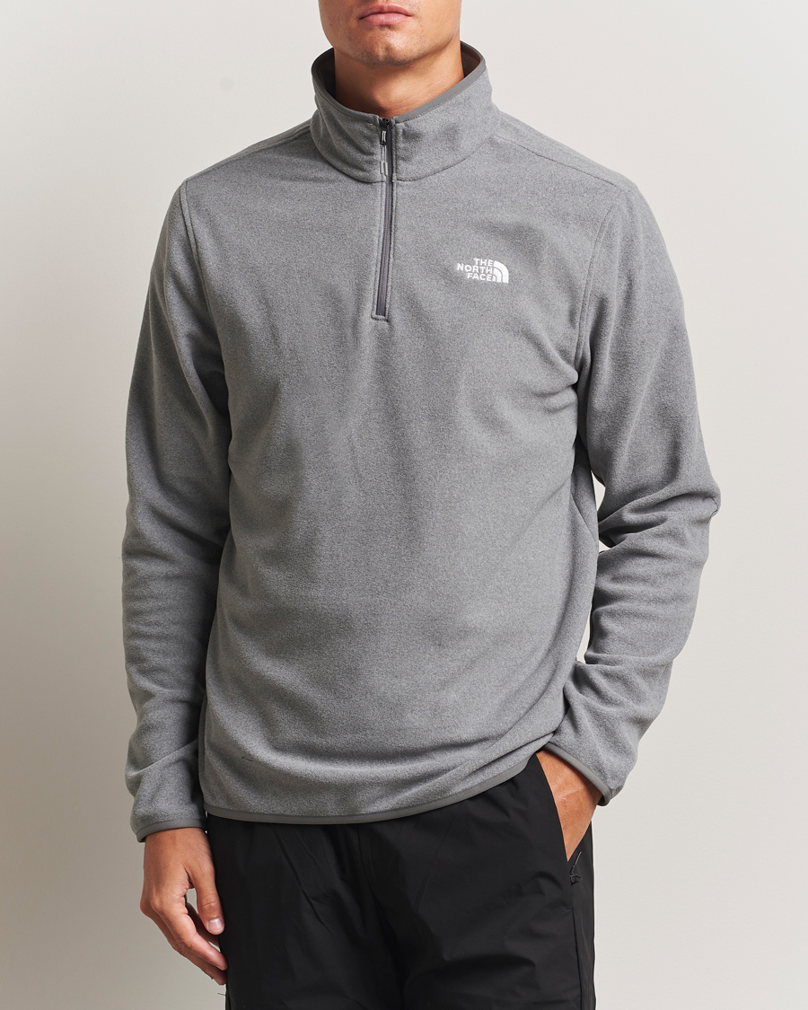 Hombres | Jerséis y prendas de punto | The North Face | Glacier Fleece 1/4 Zip Grey