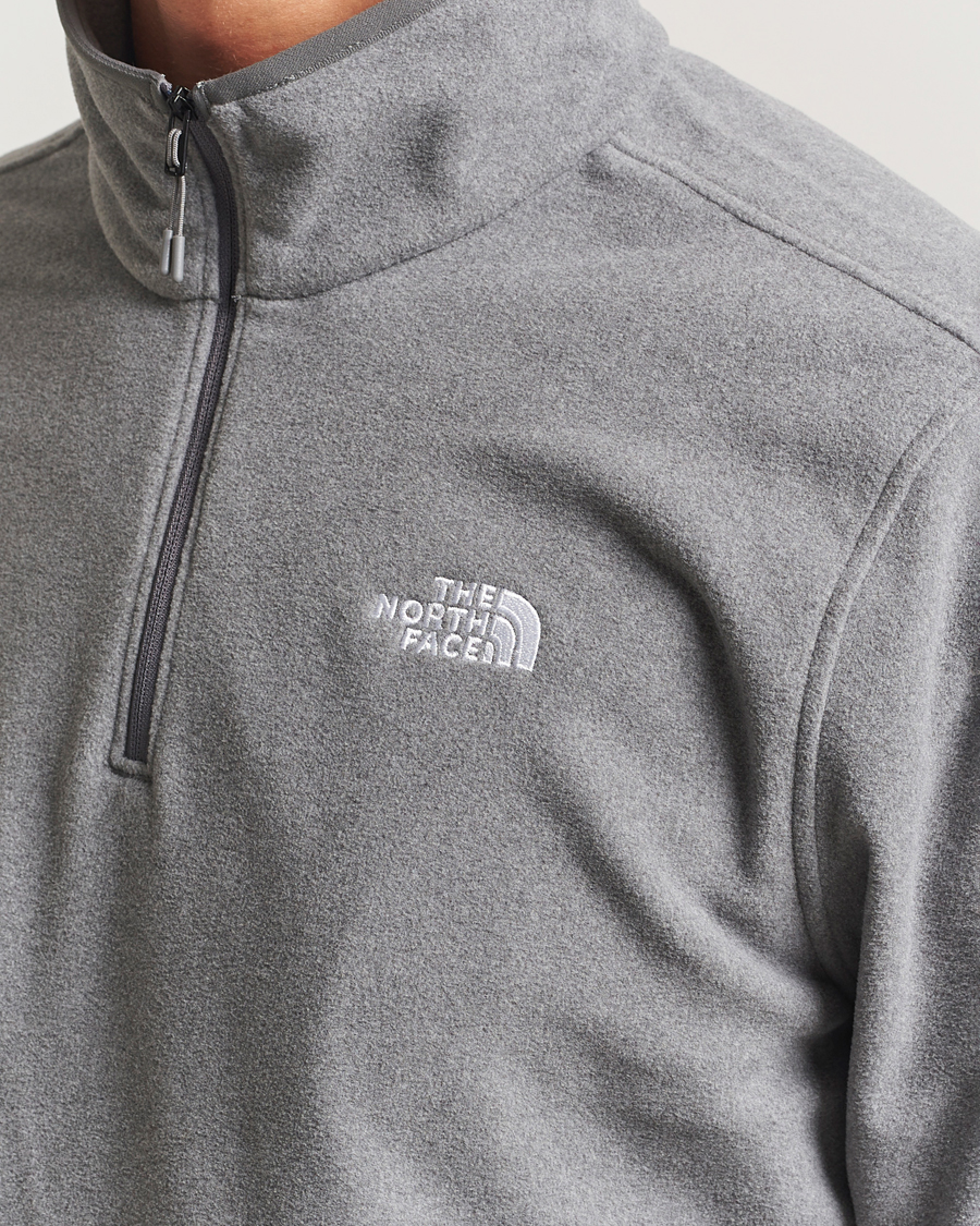 Hombres | Jerséis y prendas de punto | The North Face | Glacier Fleece 1/4 Zip Grey