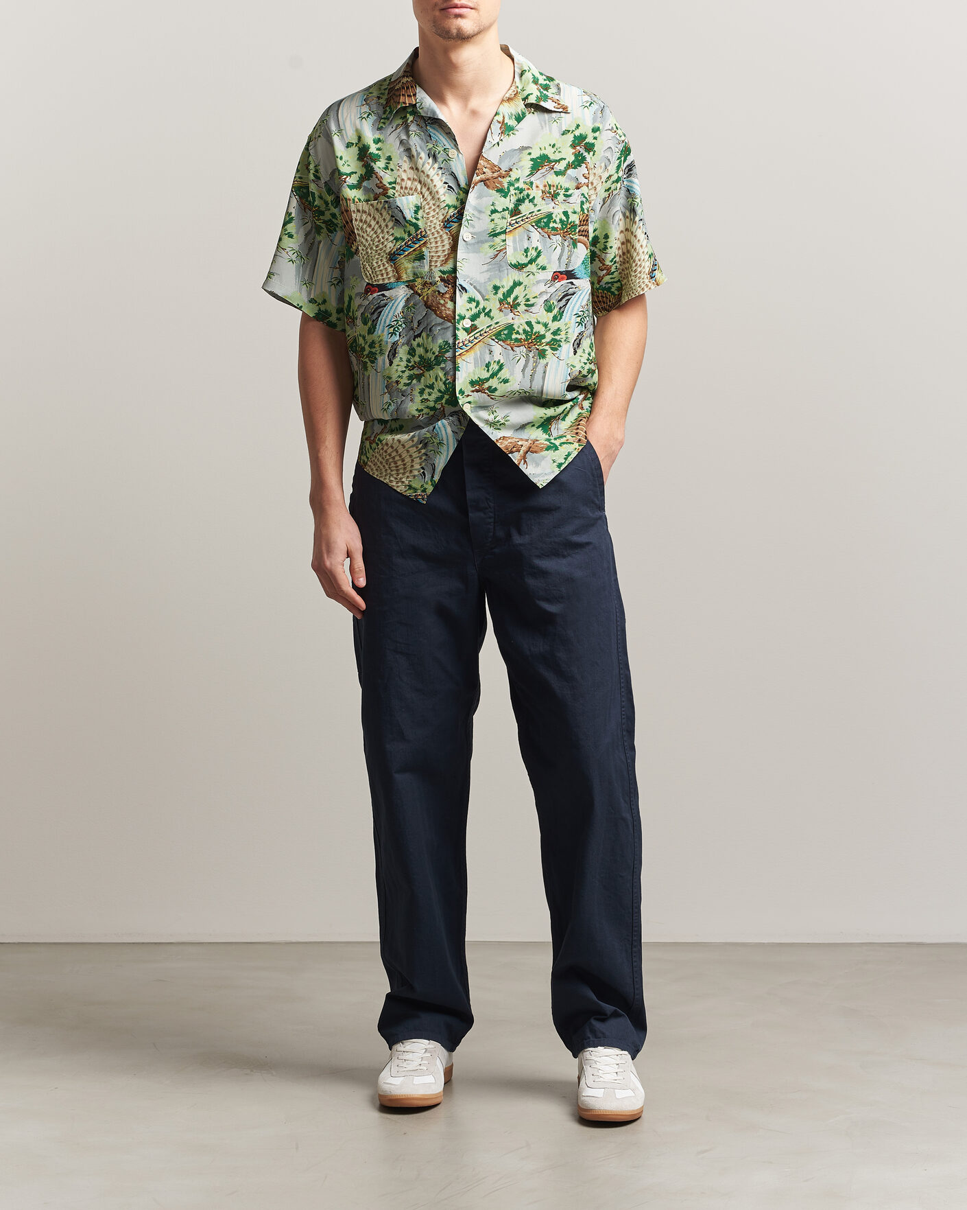 Hombres | Pantalones | orSlow | French Work Pants Navy