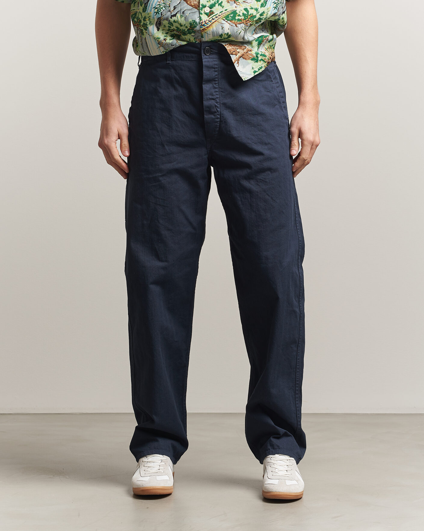 Hombres | Pantalones | orSlow | French Work Pants Navy