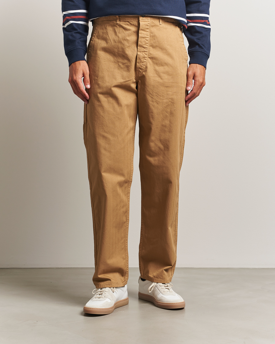 Hombres | Pantalones | orSlow | French Work Pants Khaki