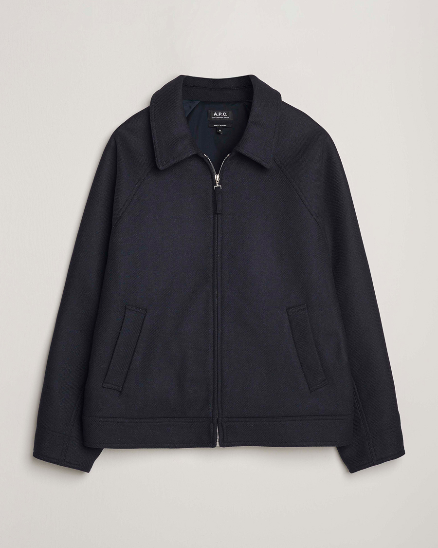 Hombres | Abrigos y chaquetas | A.P.C. | Chase Wool Bomber Jacket Dark Navy