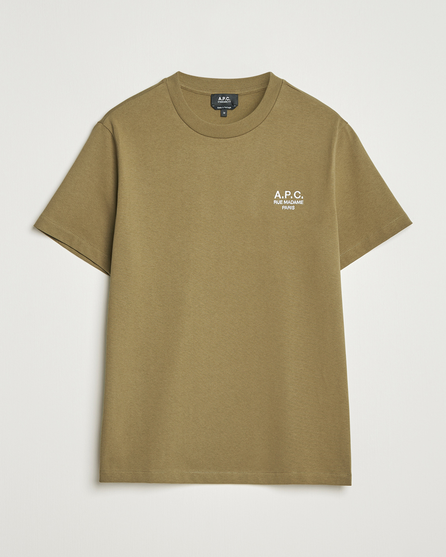 Hombres | Camisetas | A.P.C. | Rue Madame T-Shirt Khaki Green
