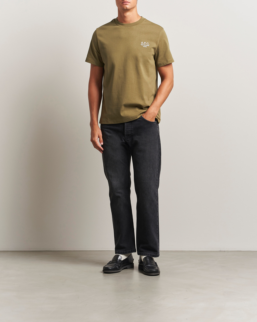 Hombres | Camisetas | A.P.C. | Rue Madame T-Shirt Khaki Green
