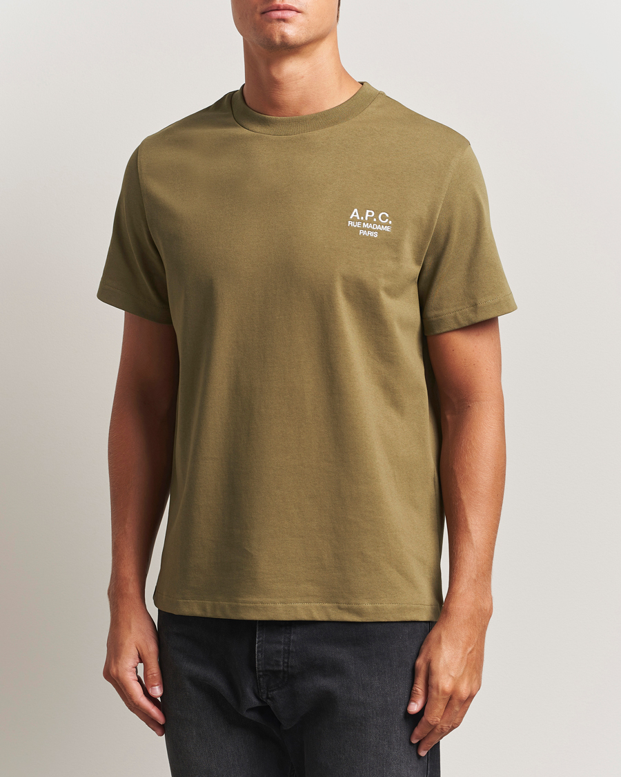 Hombres | Camisetas | A.P.C. | Rue Madame T-Shirt Khaki Green