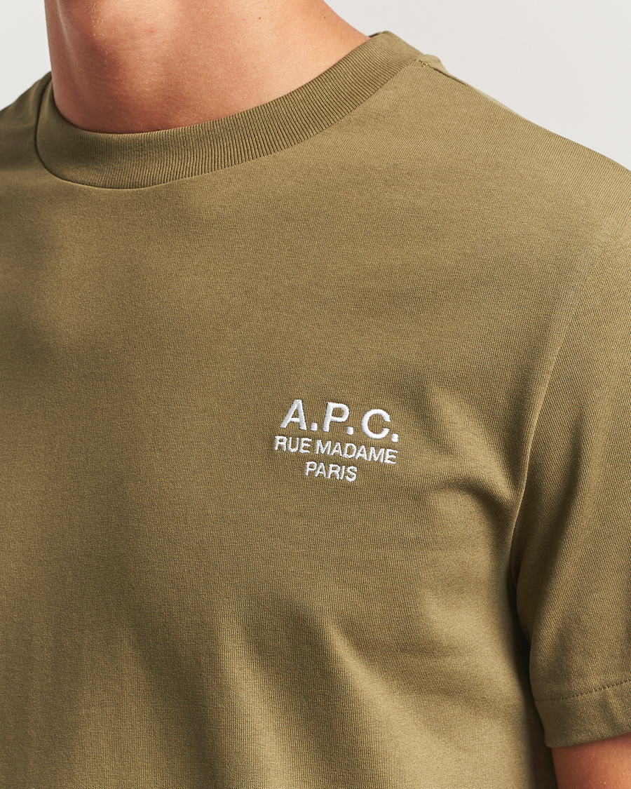 Hombres | Camisetas | A.P.C. | Rue Madame T-Shirt Khaki Green