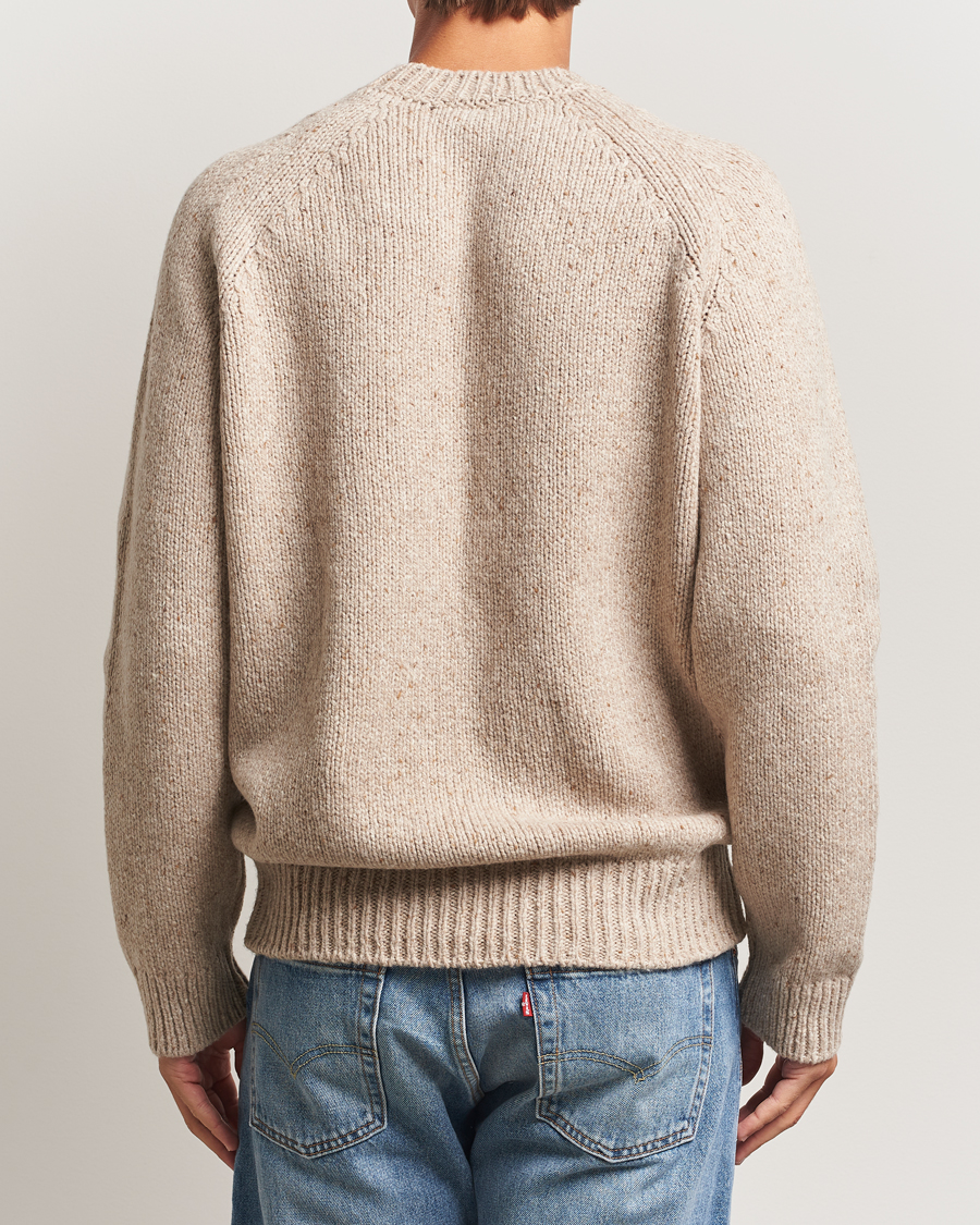 Hombres | Jerséis y prendas de punto | A.P.C. | Harris Wool Knitted Sweater Beige