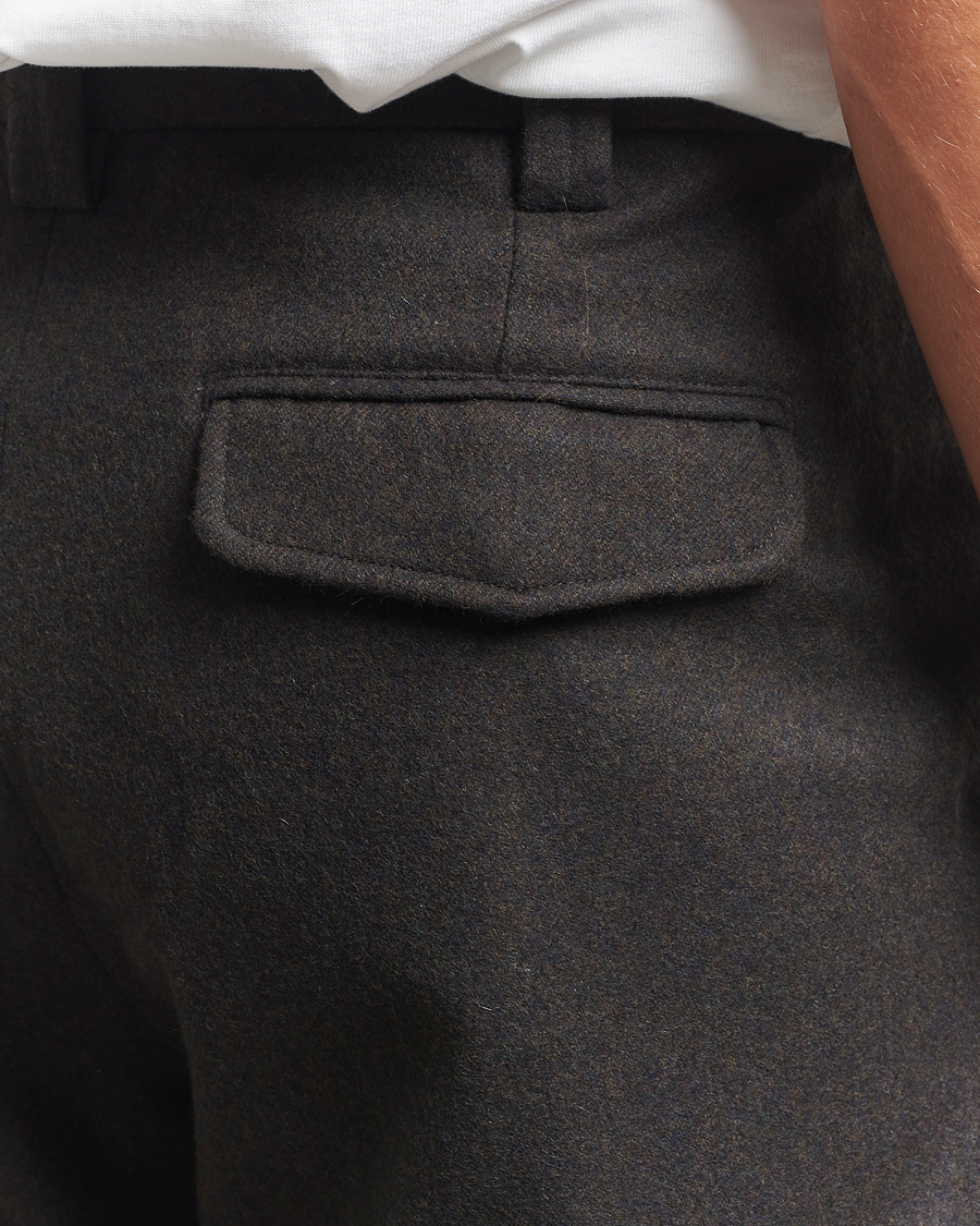 Hombres | Pantalones | A.P.C. | Renato Wool Flannel Trousers Dark Brown