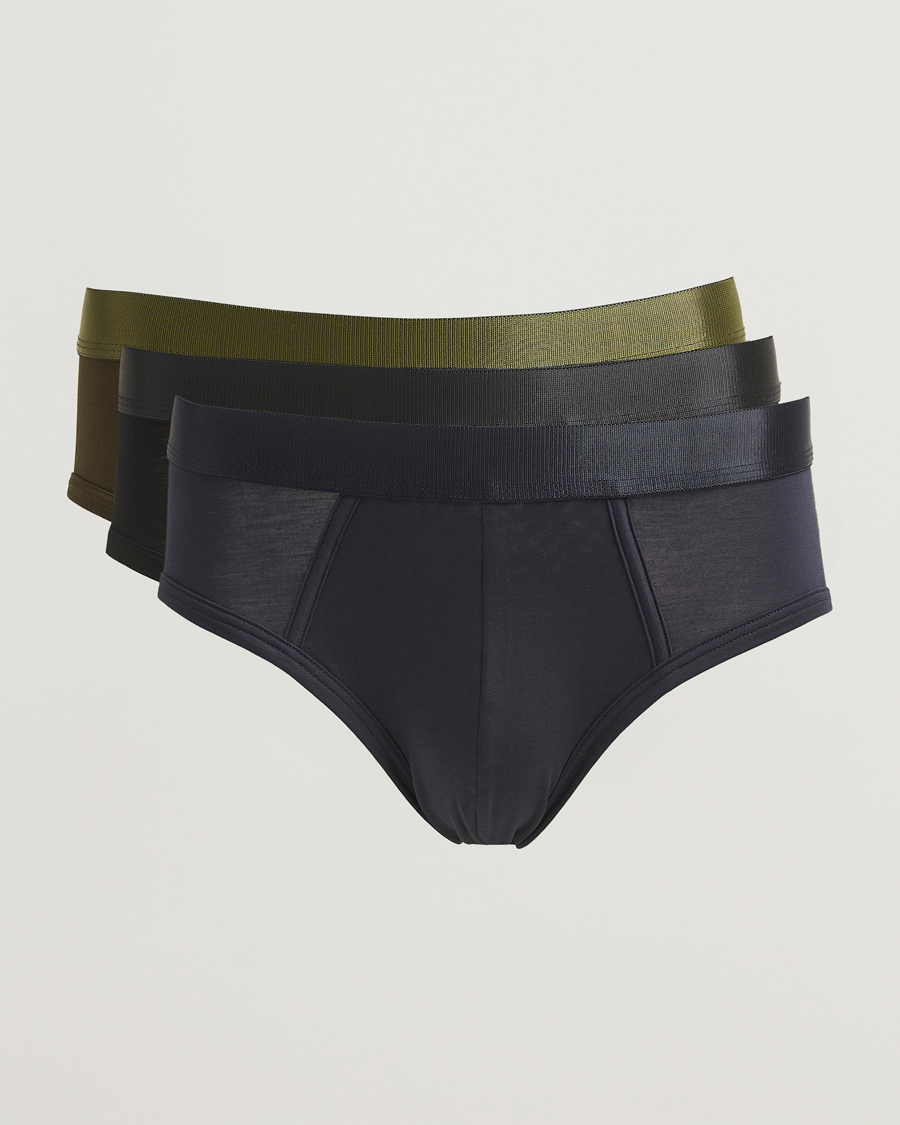 Hombres | Ropa interior y calcetines | CDLP | 3-Pack Y-Brief Black/Navy/Olive
