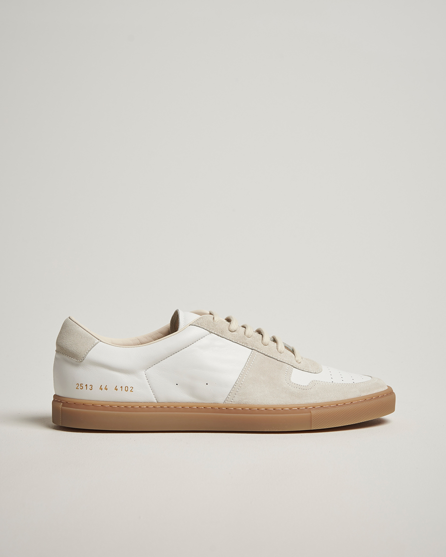 Hombres | Common Projects BBall Slim Gum Sole Sneaker Off White | Common Projects | BBall Slim Gum Sole Sneaker Off White