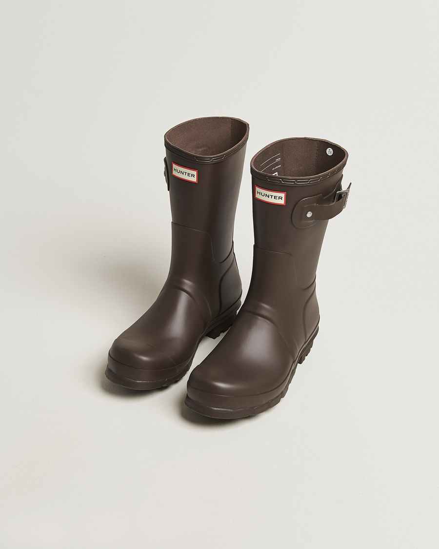 Hombres | Sobrecubiertas | Hunter Boots | Original Short Boot Dark Brown