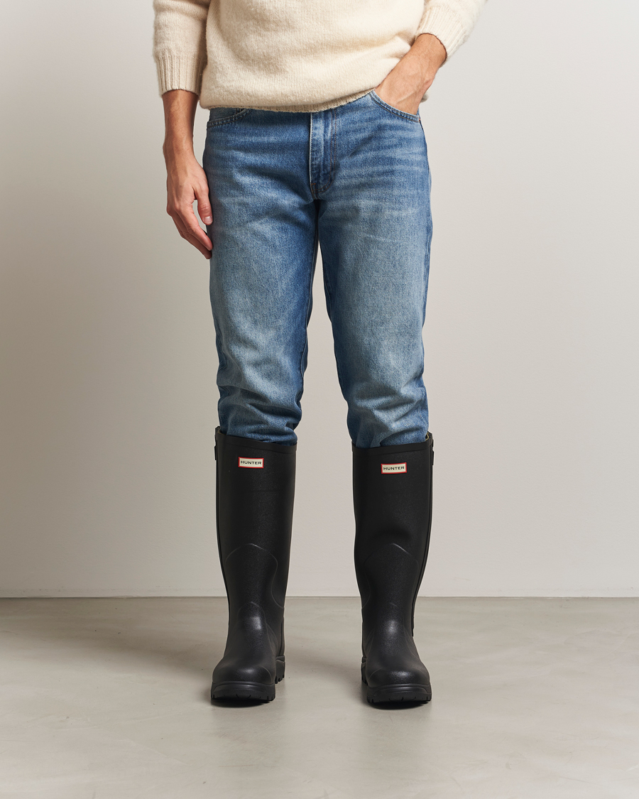 Hombres | Sobrecubiertas | Hunter Boots | Balmoral Full Zip Boot Black