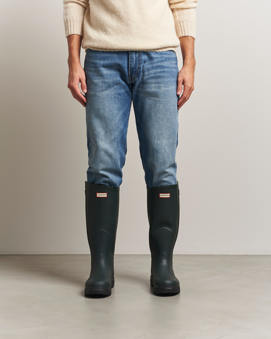 Hombres | Sobrecubiertas | Hunter Boots | Balmoral Full Zip Boot Dark Olive