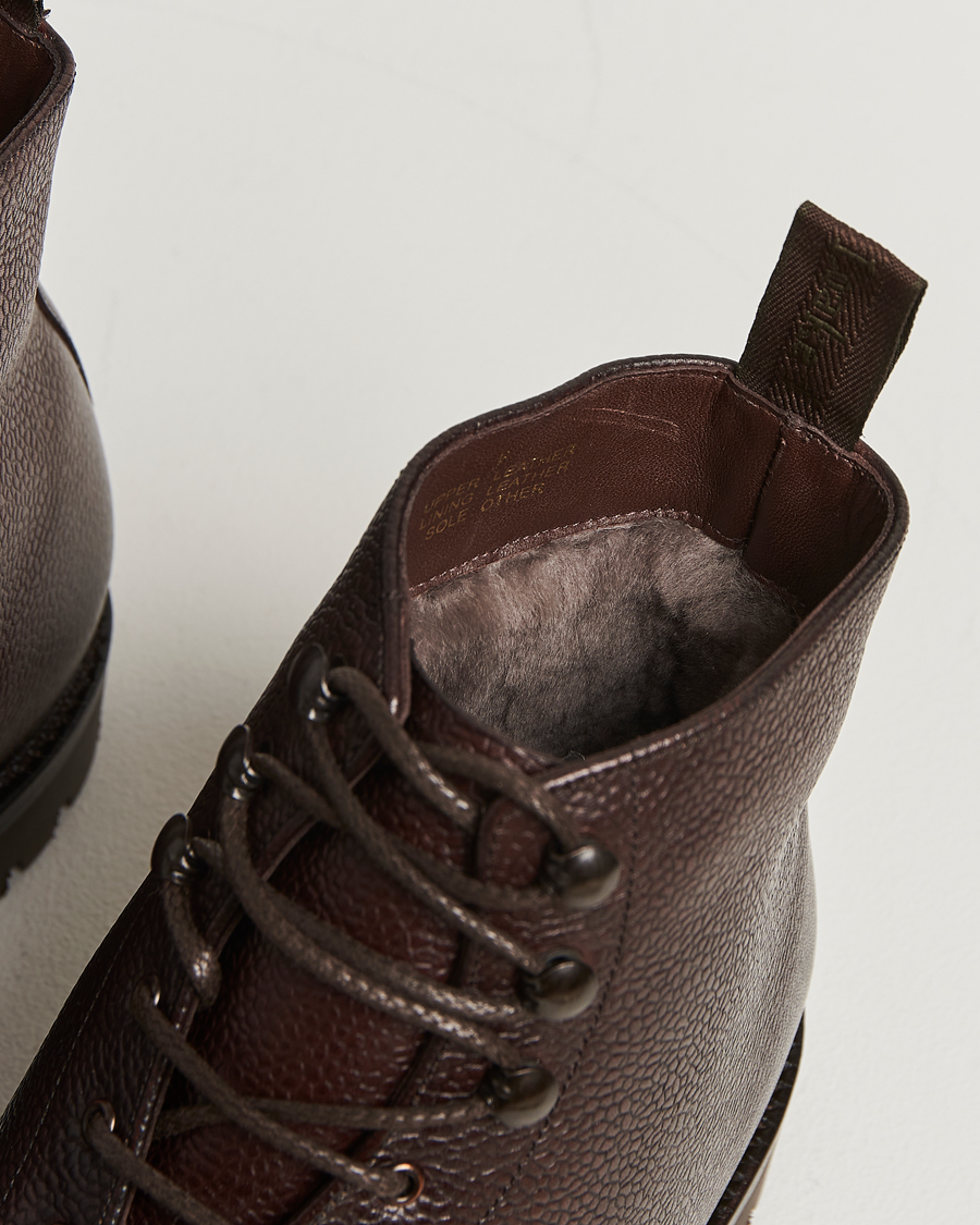 Hombres | Botas | Loake 1880 | Sedbergh Sherling Boot Dark Brown