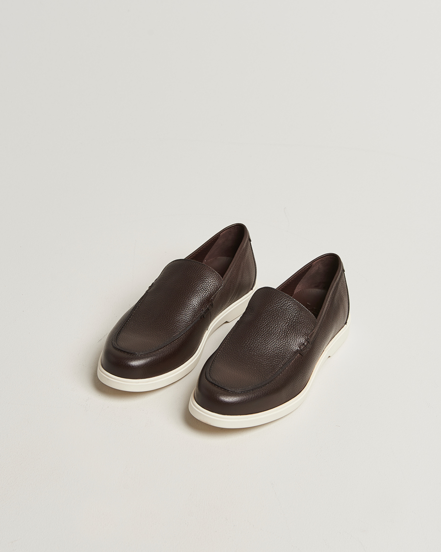 Hombres | Mocasines | Loake 1880 | Tuscany Grained Leather Loafers Dark Brown