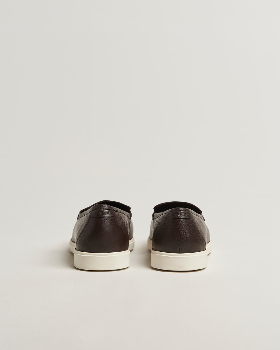 Hombres | Mocasines | Loake 1880 | Tuscany Grained Leather Loafers Dark Brown