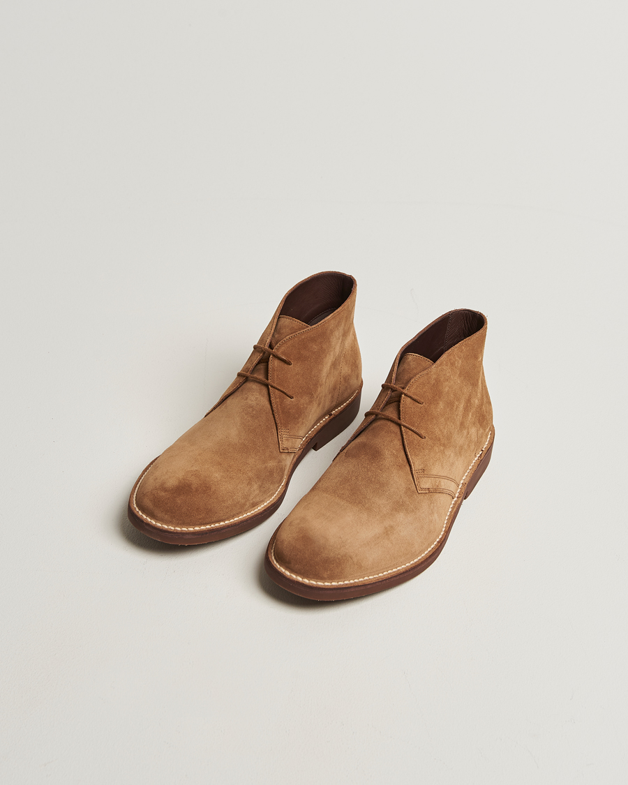 Hombres | Botas | Loake Shoemakers | Sahara Suede Chukka Chestnut