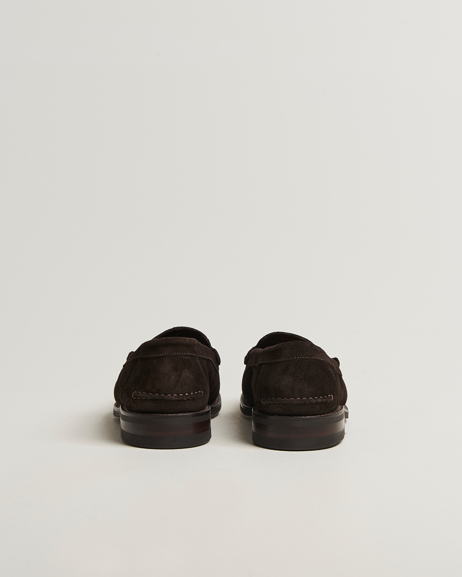 Hombres | Mocasines | Loake 1880 | Kingscliffe Suede Loafer Dark Brown