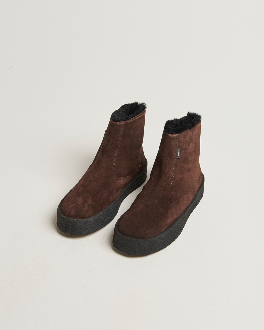 Hombres | Loake 1880 Curling Sherling Boot Dark Brown | Loake 1880 | Curling Sherling Boot Dark Brown