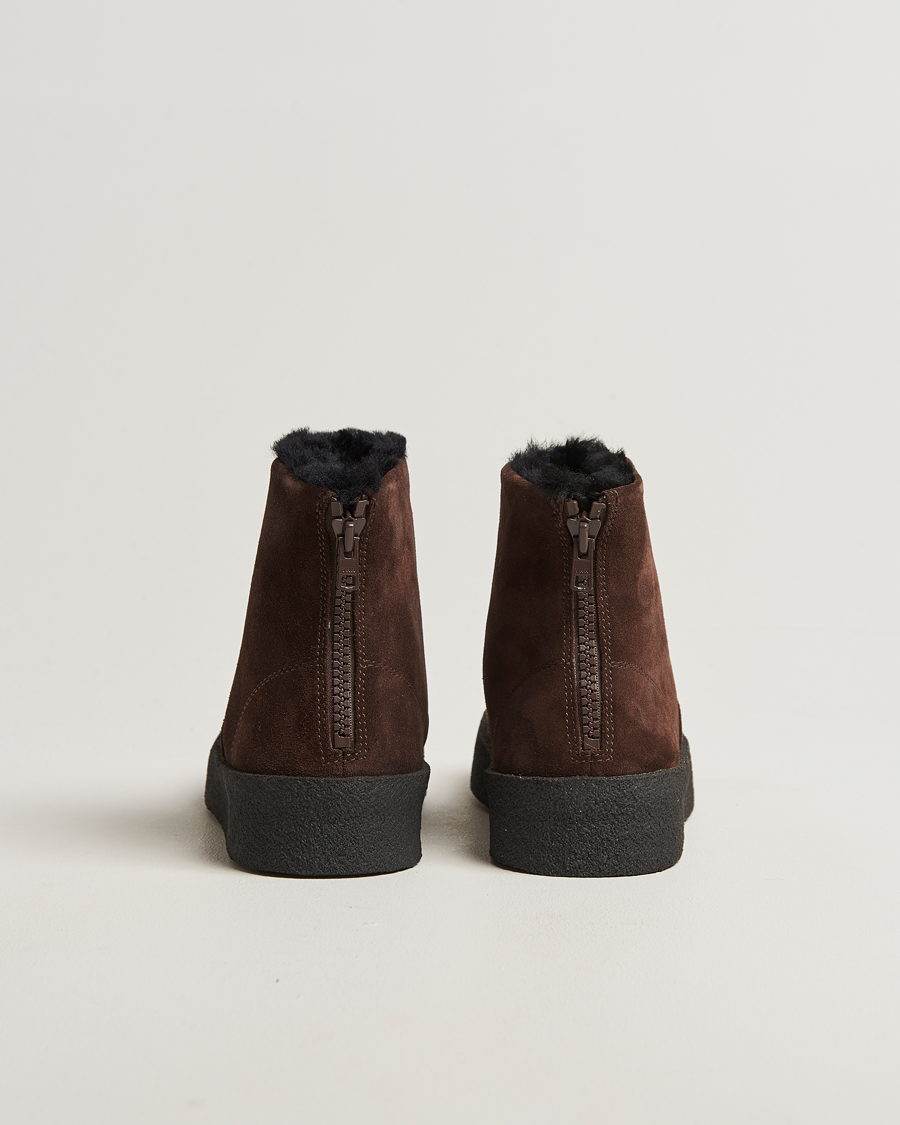 Hombres | Botas | Loake 1880 | Curling Sherling Boot Dark Brown