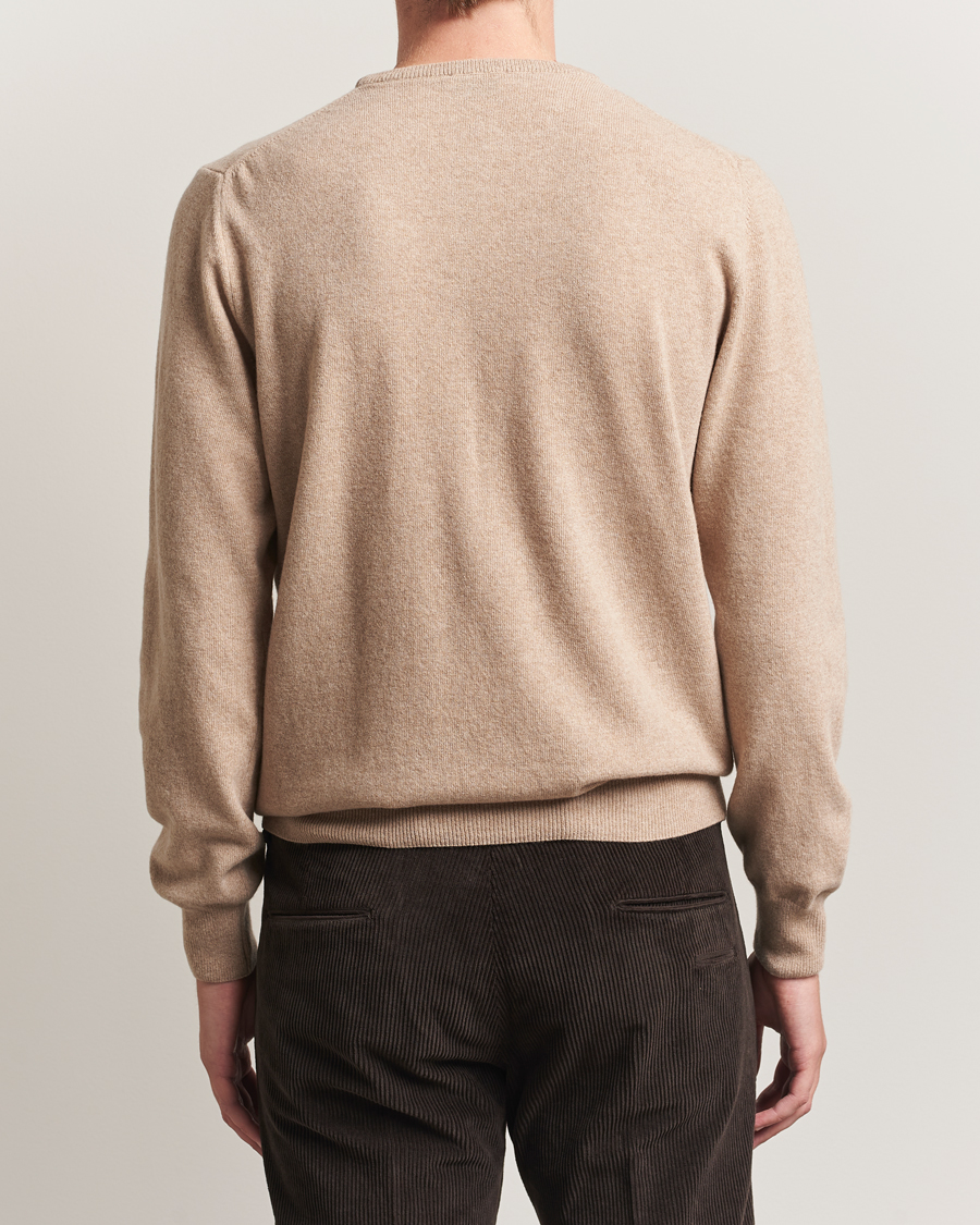 Hombres | Jerséis y prendas de punto | Morgano | Wool/Cashmere Crewneck Beige