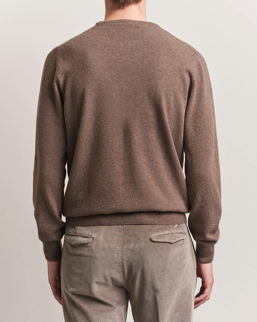 Hombres | Jerséis y prendas de punto | Morgano | Wool/Cashmere Crewneck Brown