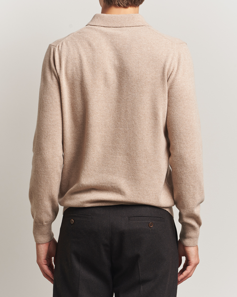 Hombres | Jerséis y prendas de punto | Morgano | Wool/Cashmere Polo Beige
