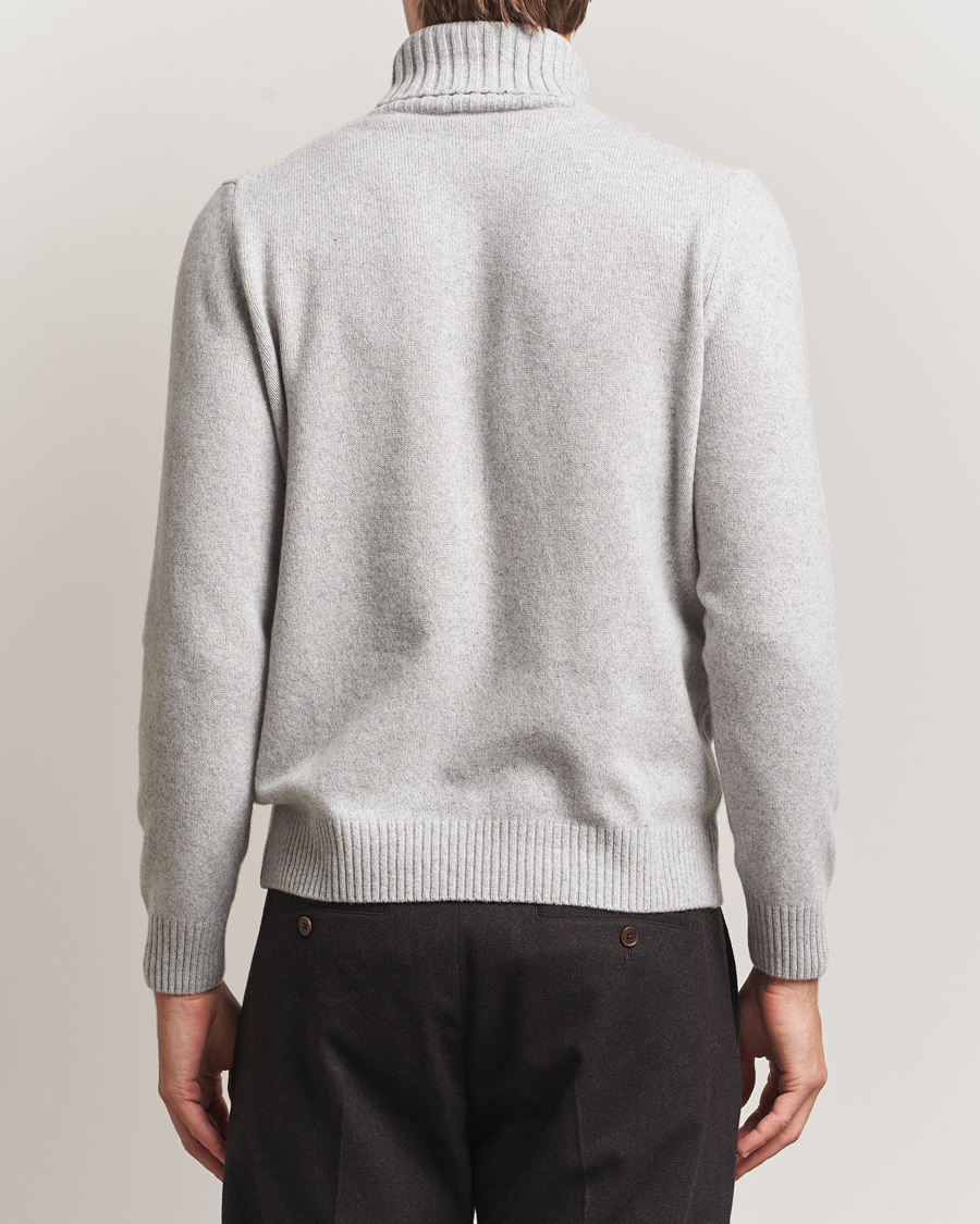Hombres | Jerséis y prendas de punto | Morgano | Wool/Cashmere Heavy Knit Rollneck Light Grey