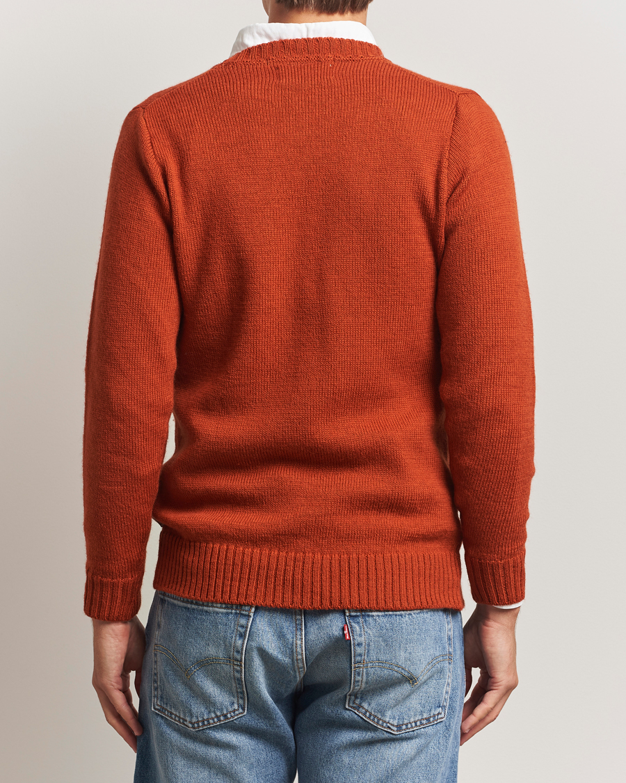 Hombres | Jerséis y prendas de punto | Peregrine | Maker's Stitch Merino Crew Orange