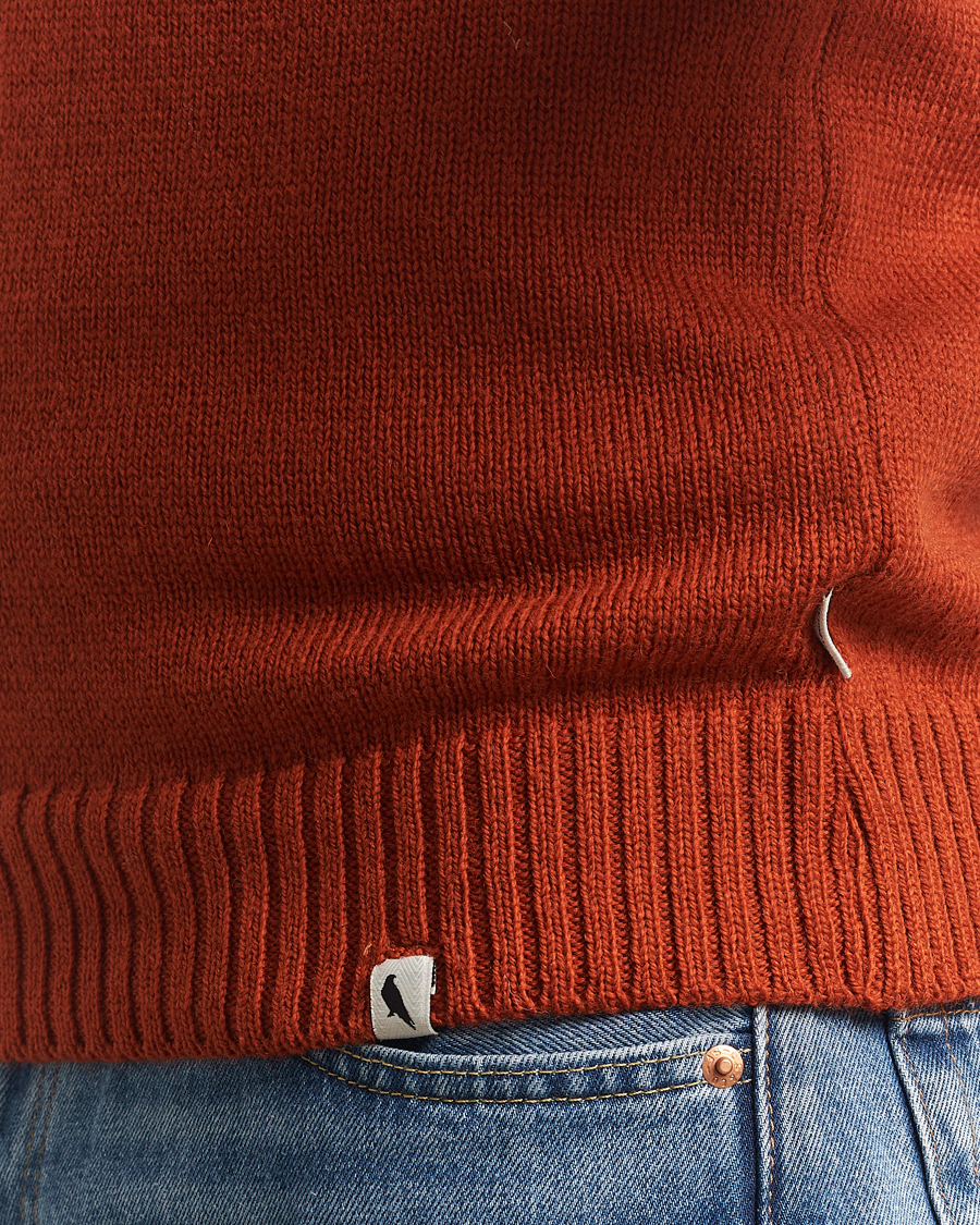 Hombres | Jerséis y prendas de punto | Peregrine | Maker's Stitch Merino Crew Orange