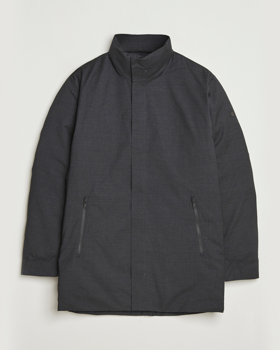 Hombres | Abrigos y chaquetas | Scandinavian Edition | Axis Loro Piana Padded Coat Dark Grey Melange